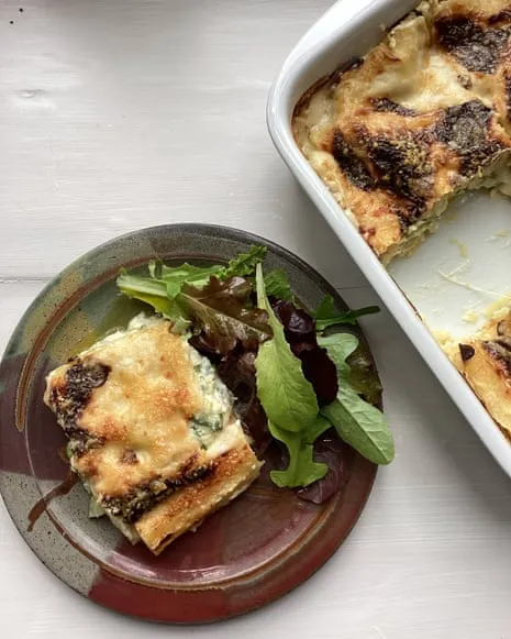 A Classic Creation for Lasagne with Zucchini and A Trio of Cheeses